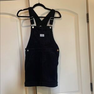 Levi's Black Corduroy Overalls